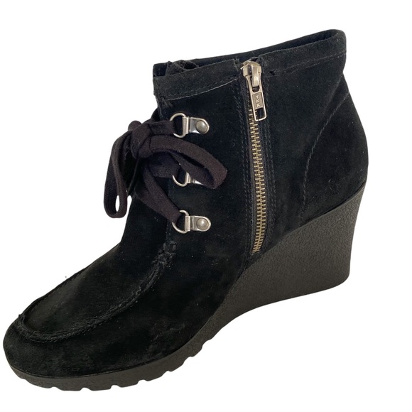 MIA | Black Brisk Wedge Boots - Picture 5 of 11